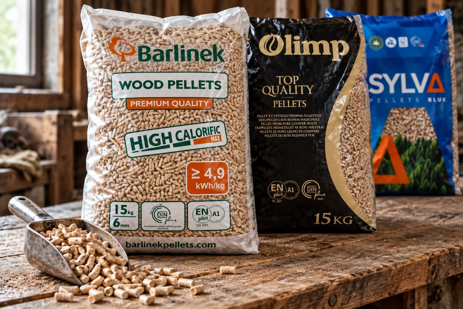 Barlinek, Olimp i Sylva — szczegóły opakowań